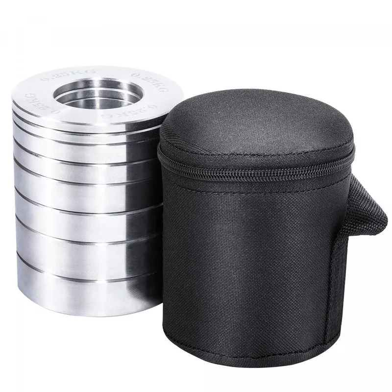 Mini disques chromés 50/51 mm - Lot de 5 kg avec housse de transport