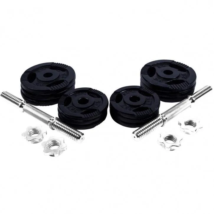 Set d'haltères courts 27,5 kg