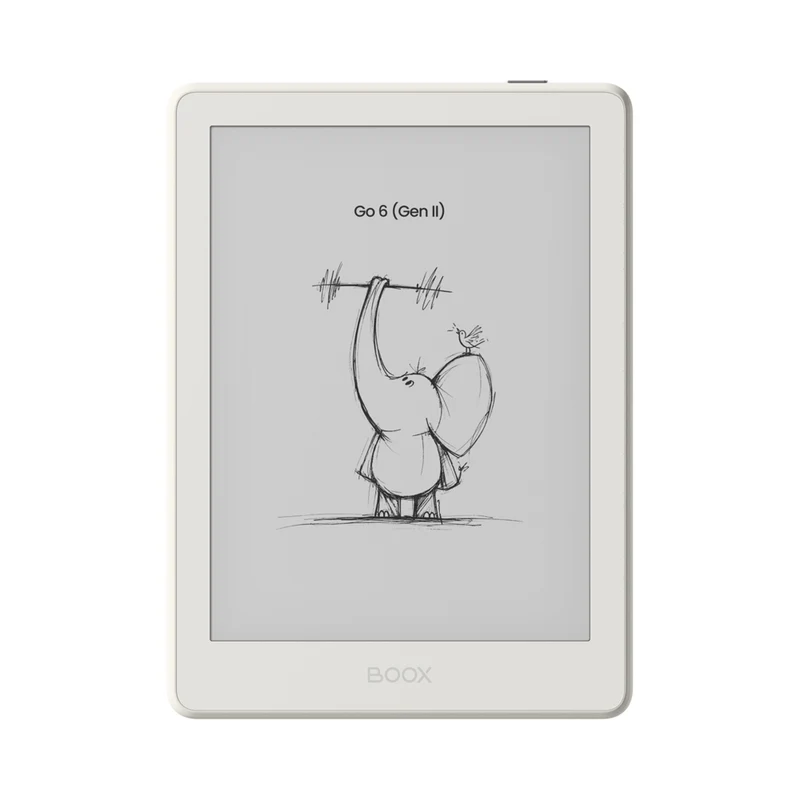 BOOX - Liseuse électronique Go 6 (2e gén.) à écran E Ink de 6 po, 32 Go, blanc coquillage