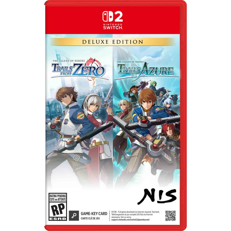 The Legend of Heroes: Trails from Zero / The Legend of Heroes: Trails to Azure (Deluxe Edition) for Nintendo Switch 2 (Game-Key Card)