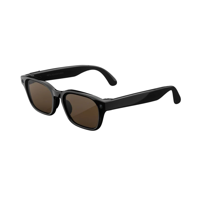 Meta Adventurer Large AI Glasses - Classic Black/Brown Lenses