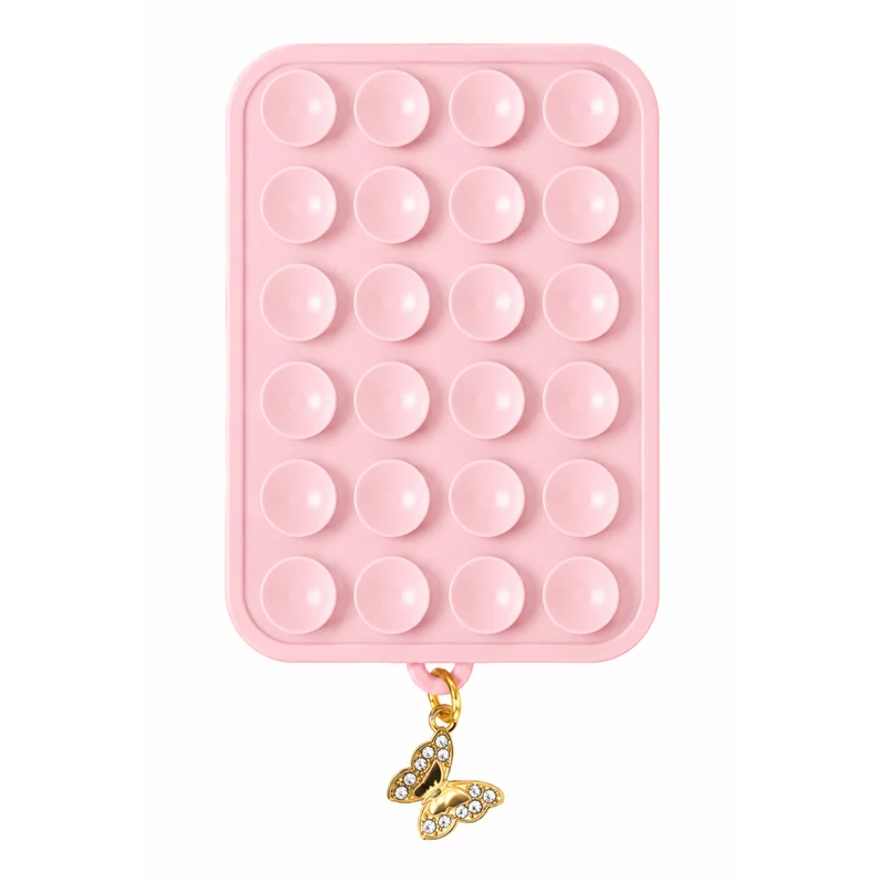 Snug SnugMug Charm Magnetic Suction Mount with Butterfly Charm - Blush Pink