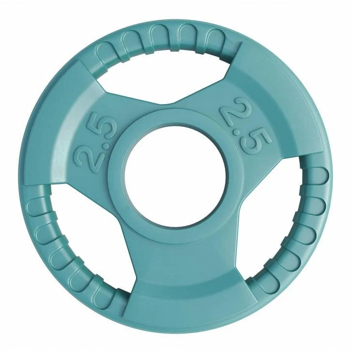 Disque olympique 50/51 mm en caoutchouc avec poignées grip