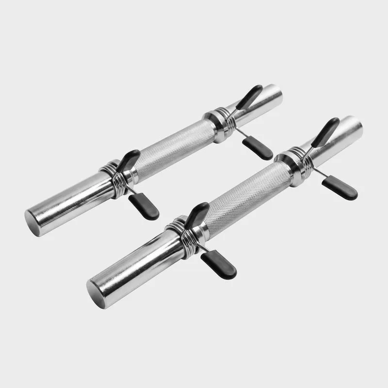 Set d'haltères courts de 35 cm avec stop-disques à ressort