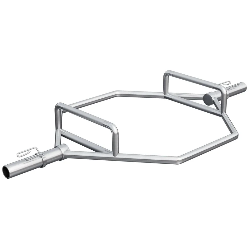 Barre hexagonale olympique en chrome - Trap bar