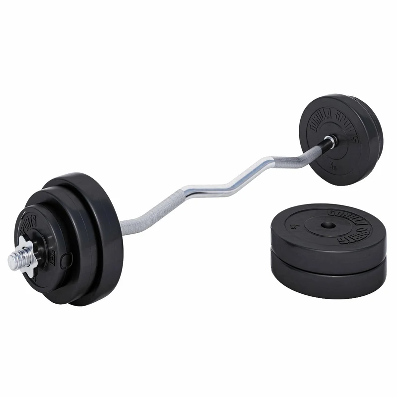 Set Barre Curl SZ avec disques