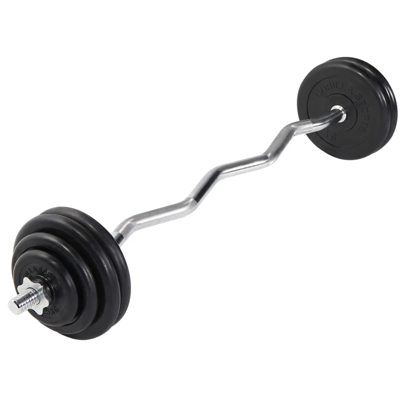 Set d’haltères curl SZ en fonte 35 kg