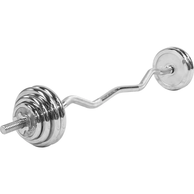 Set d'haltères SZ-Curl chromés 35 kg