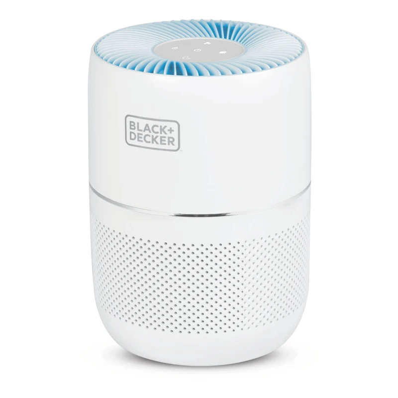 BLACK+DECKER Tabletop Air Purifier with Indicator Lights - White