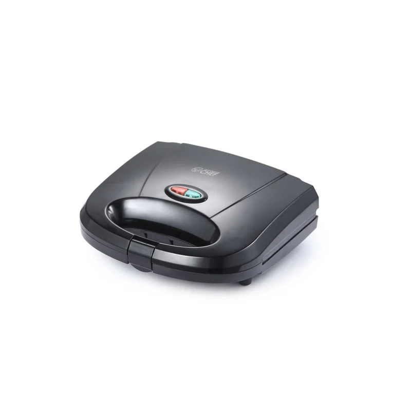 Commercial Chef - Gaufrier mini gaufrier antiadhésif, 750 W - noir