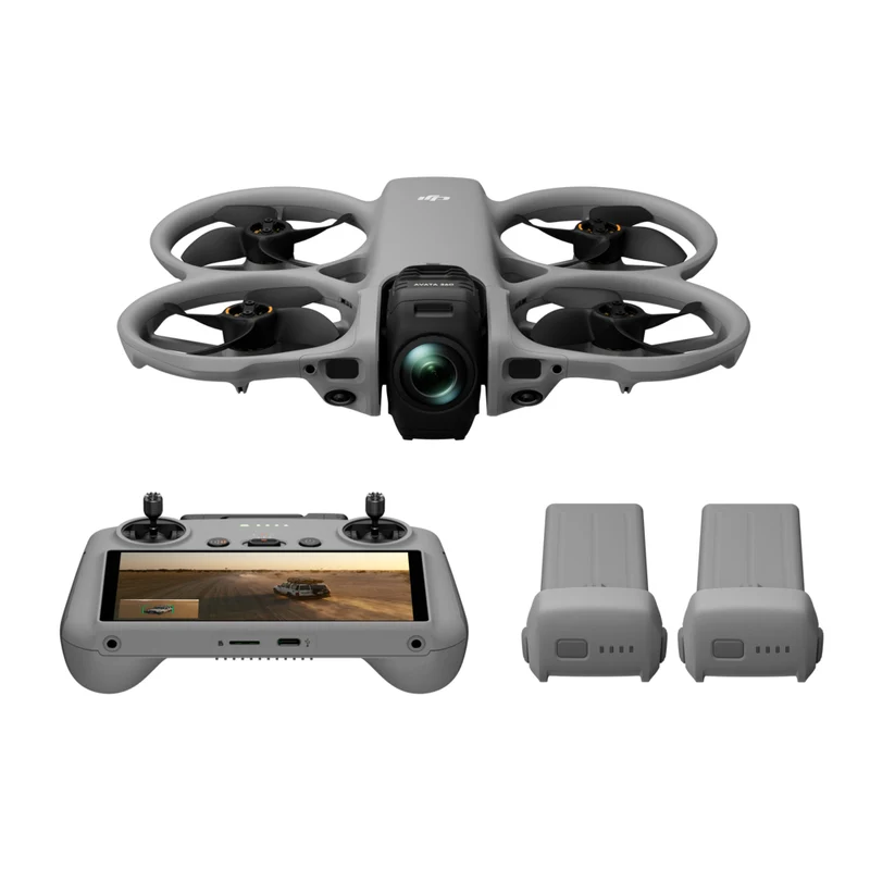 DJI - Drone Avata 360 avec caméra et radiocommande RC 2 - Pack Fly More