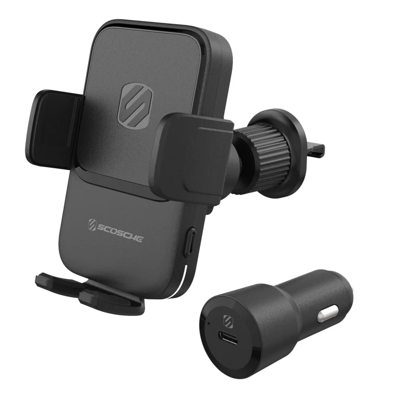 MagicGrip 10W Qi Fast Charging 3-in-1 Wireless Vent Mount Auto Grip - Black