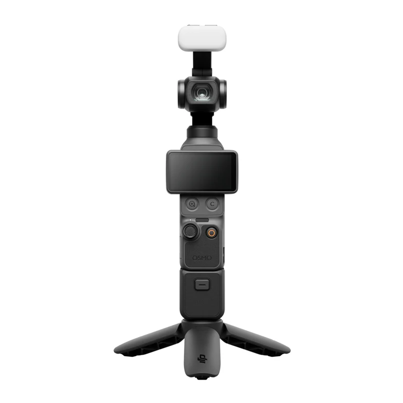 DJI Osmo Pocket 4 3-Axis Stabilized 4K Handheld Camera Creator Combo with Mic 3 and Wide-Angle Lens