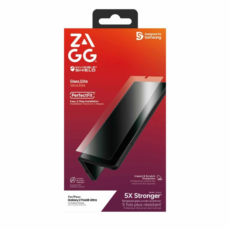 ZAGG InvisibleShield Glass Elite Outside Screen Protector - Galaxy Z Fold 8 Ultra