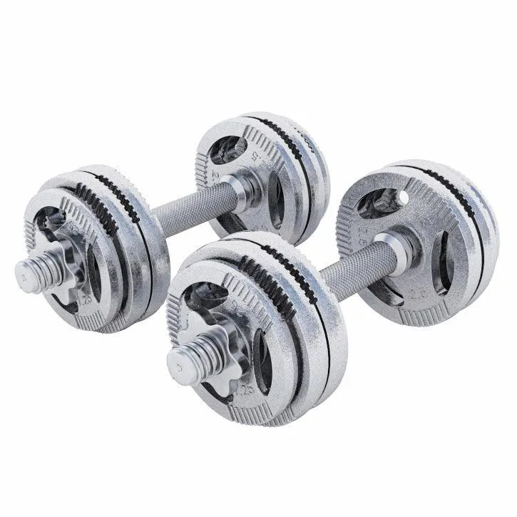 Set d'haltères courts en fonte 30 kg
