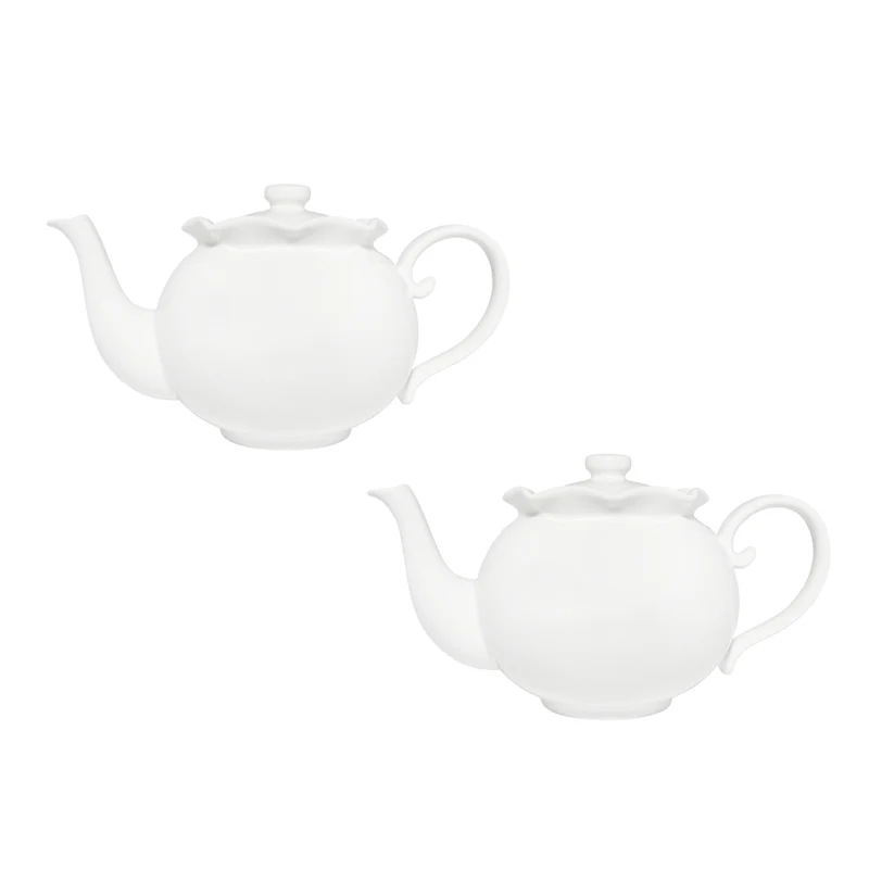 Casa Domani - Théière Florence Blanche 1L - Paquet de 2