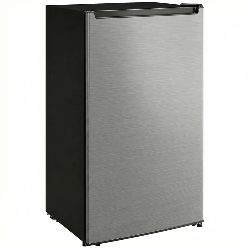 HOMCOM Compact Mini Freezer with Adjustable Temperature - 2.1 cu. ft. - Silver