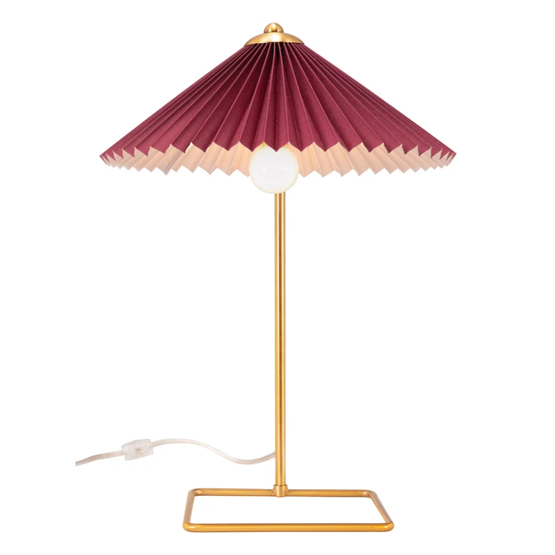 Zuo Charo Table Lamp - Red/Gold