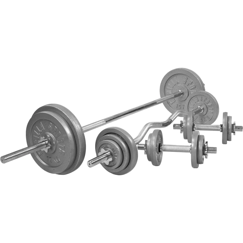 Set d'haltères en fonte 108 kg