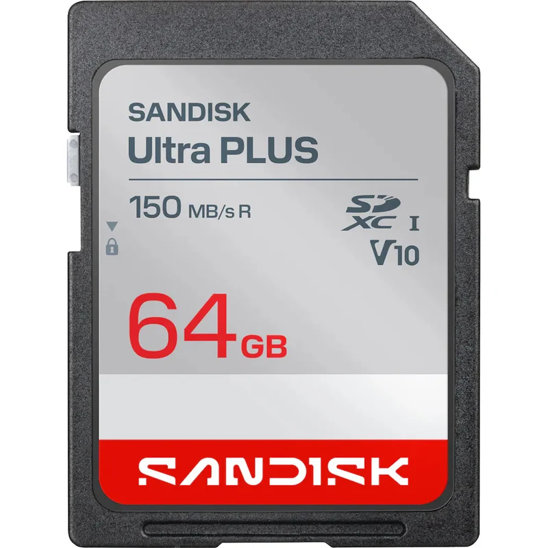 Sandisk 64GB Ultra PLUS SDHC UHS-I Card