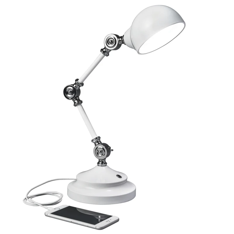 OttLite Revive LED Desk Lamp with USB Charging - Clearsun - White