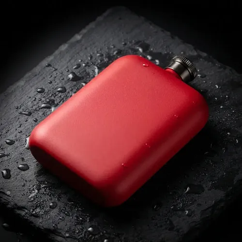 Gourde Plate et Flasque de Poche en Inox Mat | L'Accessoire Hybride 180ml