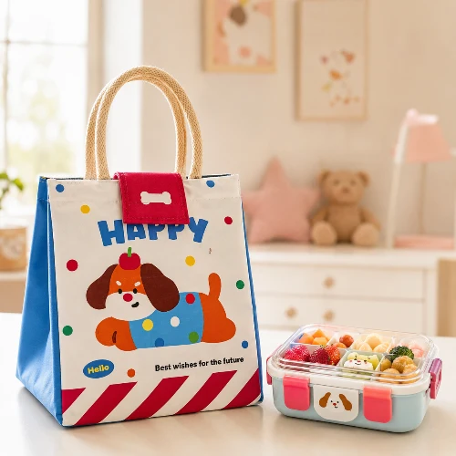 Sac à Déjeuner Isotherme Kawaii pour Box et Bento