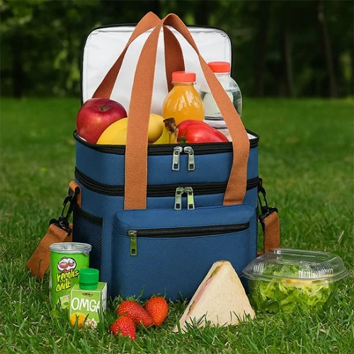 Sac à Lunch Isotherme Double Compartiment | Glacière Portable Repas