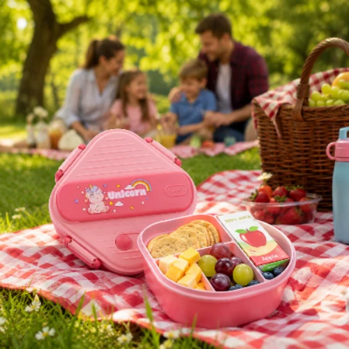 Lunch Box Enfant Style Bento | Compartiments Étanches sans BPA