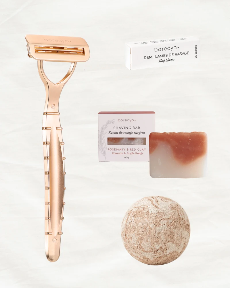 Kit Rasage Essentiel - Gold & Galet Exfoliant
