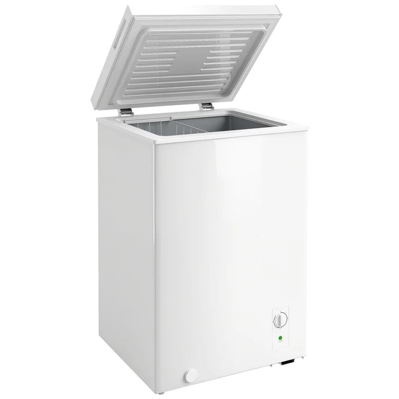 HOMCOM Compact Chest Mini Freezer - 3.5 cu. ft.- White