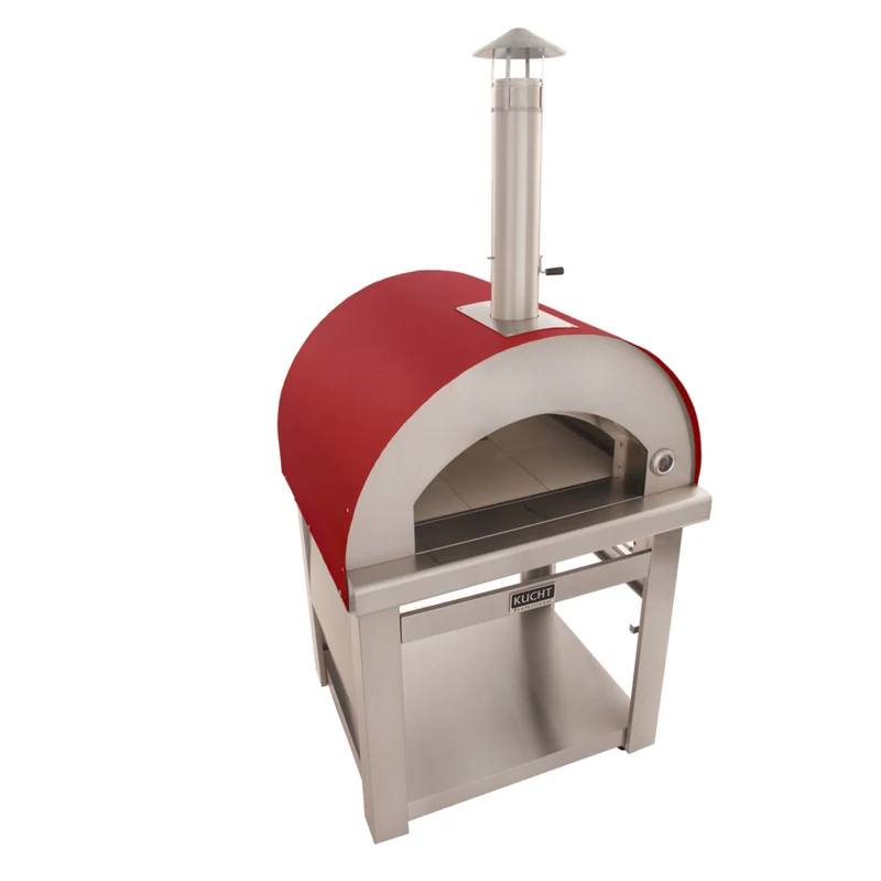 Kucht Venice Outdoor Wood‑Fired Pizza Oven - Red