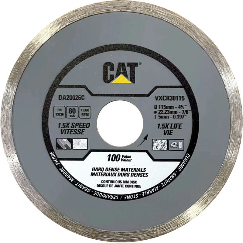 CAT 4.5" Continuous Rim Diamond Saw Blade