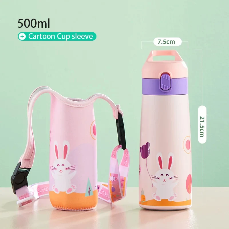 Gourde enfant thermos avec paille