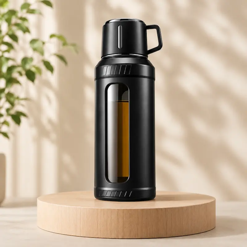 Gourde en verre infuseur à crépine - Filtre intégré