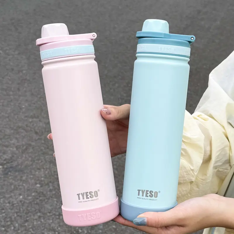 Gourde isotherme inox 750 ml - Poignée & sangle nomade | Tyeso