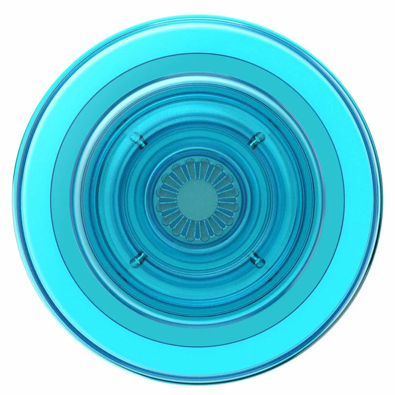 PopSockets PopGrip For Magsafe Round With Adapter Ring - Translucent Electric Blue