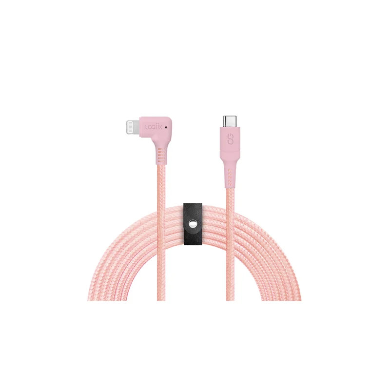 LOGiiX Piston Connect XL 90 USB-C to Lightning - 3M - Rose Gold