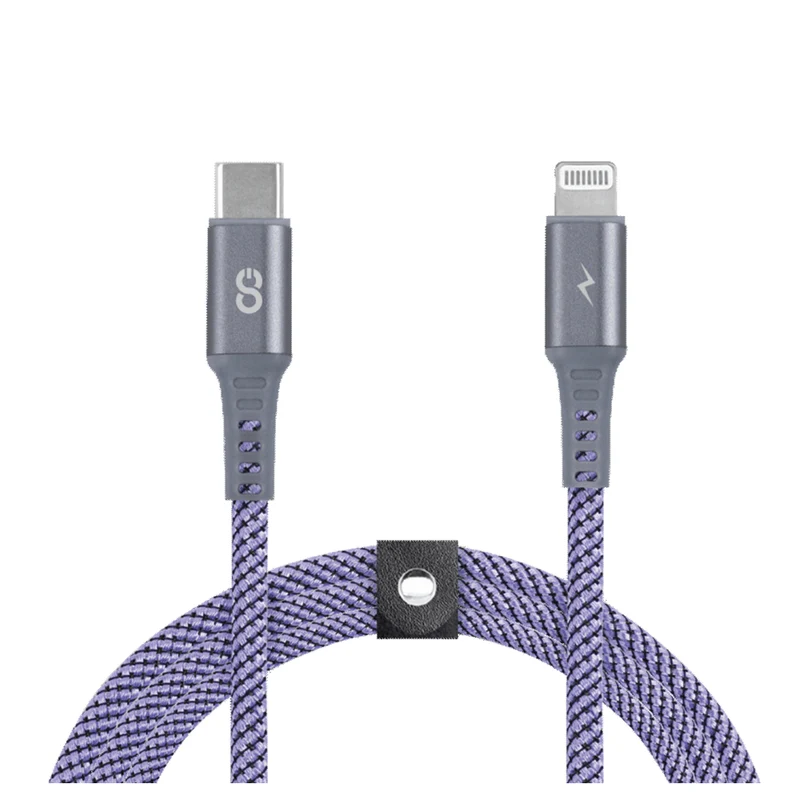 LOGiiX Piston Connect Braid USB-C to Lightning - 1.5M - Purple