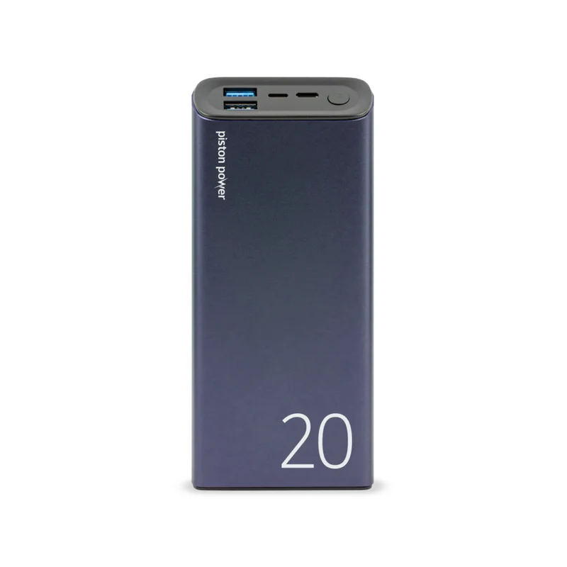 LOGiiX - Piston Power Banque d'alimentation portable de 20 000 mAh - Bleu marine