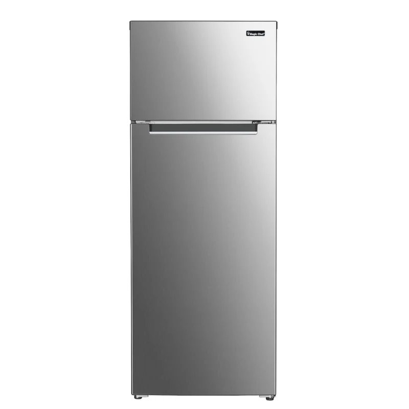 Magic Chef 7.4 cu. ft. 2-Door Mini Fridge with Freezer - Platinum Steel