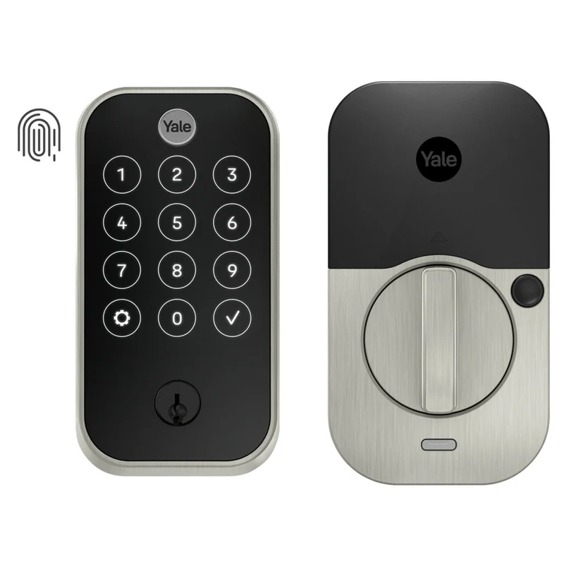 Yale - 420 Assure Lock 2 Touch avec Bluetooth - À clé - Nickel satiné