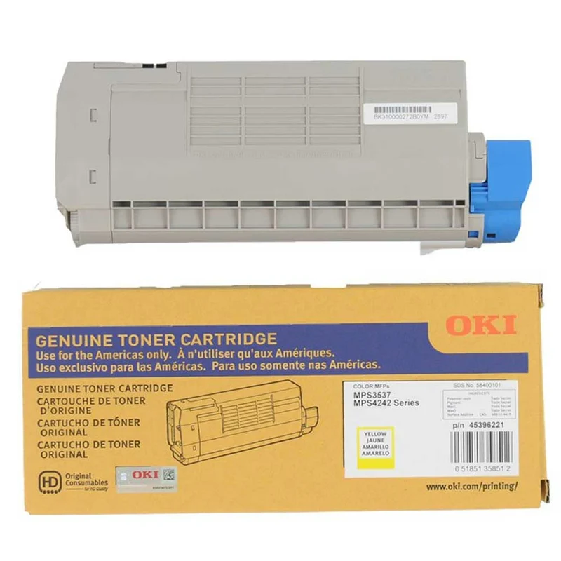 Okidata - 45396221 (MPS3537 / 4242) OEM Toner - Rendement Standard - Jaune