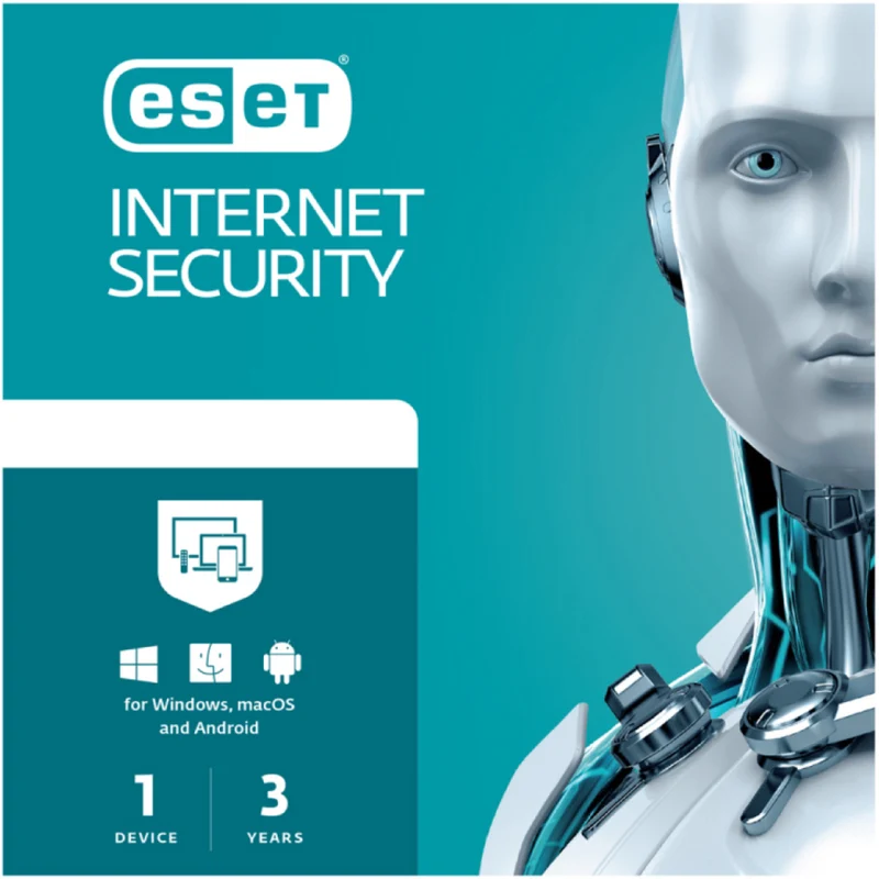 Eset Internet Security - 3-User - 1-Year Sleeve - PC/Mac