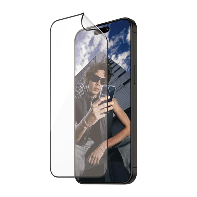 PanzerGlass Matrix Screen Protector w/D30 for iPhone 15 Pro Max - Clear
