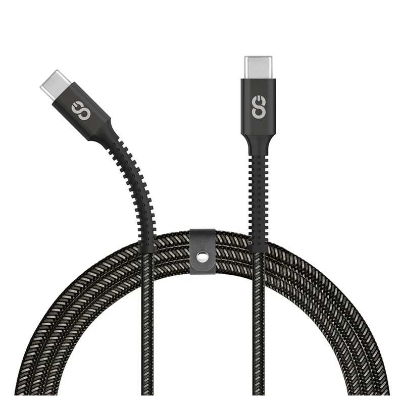 LOGiiX Piston Connect Armour+ USB-C to USB-C - 1.5M - Black