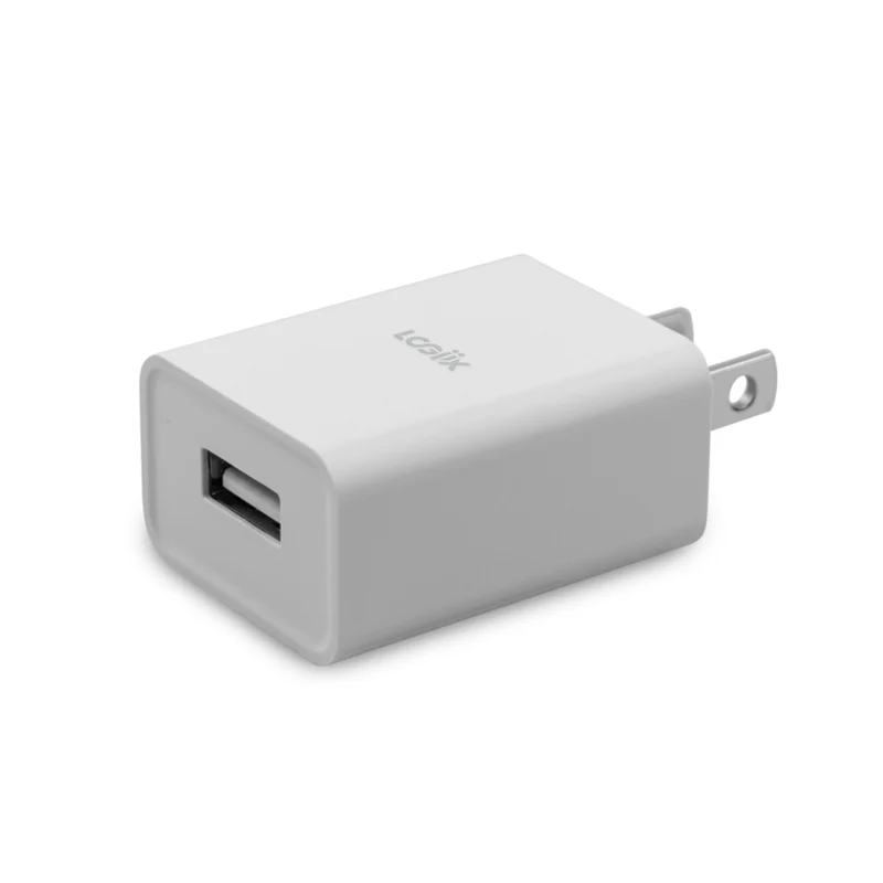 LOGiiX USB Power Cube Classic Single Wall Charger (2023) - White