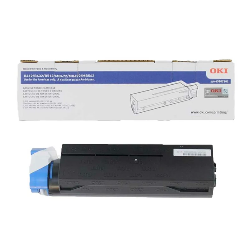Okidata 45807101 (B412/432) OEM Toner - Standard Yield - Black