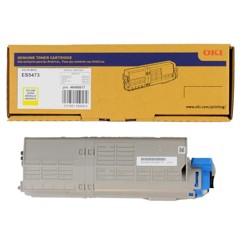 Okidata 46490617 (ES5473) OEM Toner - Standard Yield - Yellow