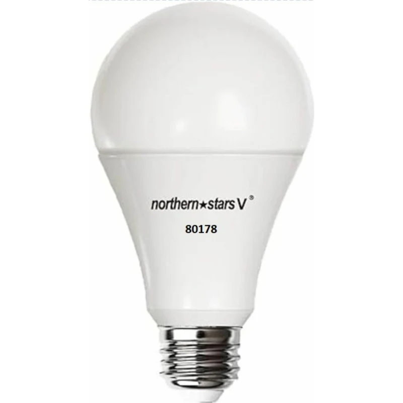 Northern Stars - DEL Ampoule LE-9A19/Capteur de Mouvement 4000K 120V 9W E26 800 Capteur de Mouvement - Paquet de 2